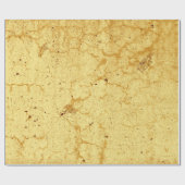 テクスチャイエローヴィンテージアンティーク素朴分離 ラッピングペーパー (フラット)