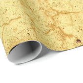 テクスチャイエローヴィンテージアンティーク素朴分離 ラッピングペーパー (ロールコーナー)