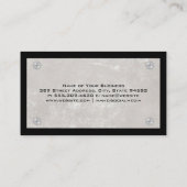 テクスチャウォール |金属製ねじ |黒縁ど 名刺 (裏面)