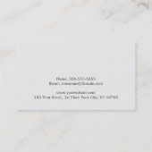 テクスチャエレガントグレーの白い線の弁護士 名刺 (裏面)