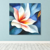 テクスチャエレガントフローラアート キャンバスプリント (インサイチュ (ウッドフロア))