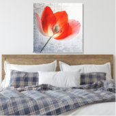 テクスチャエレガントフローラアート キャンバスプリント (インサイチュ (寝室))