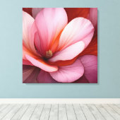 テクスチャエレガントフローラアート キャンバスプリント (インサイチュ (ウッドフロア))