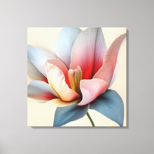 テクスチャエレガントフローラアート キャンバスプリント (正面)