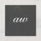 テクスチャエレガントモノグラム スクエア名刺 (正面)