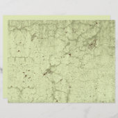 テクスチャオリーブ緑のヴィンテージ素朴分離 (正面/裏面)