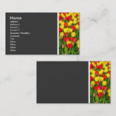 テクスチャカラフルトーン(チューリップ) 名刺 (正面/裏面)