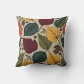 テクスチャカラフルバックグラウンドの紅葉 クッション (裏面)