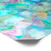 テクスチャカラフル抽象芸術絵画の ポスター (角)