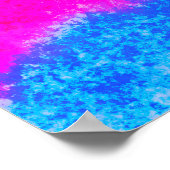 テクスチャカラフル絵を描抽象芸術 ポスター (角)