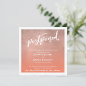 テクスチャグラデーションサーモン結婚のカード 招待状 (スタンド正面)