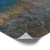 テクスチャグランジの粗いアートワーク |ポスター ポスター (角)