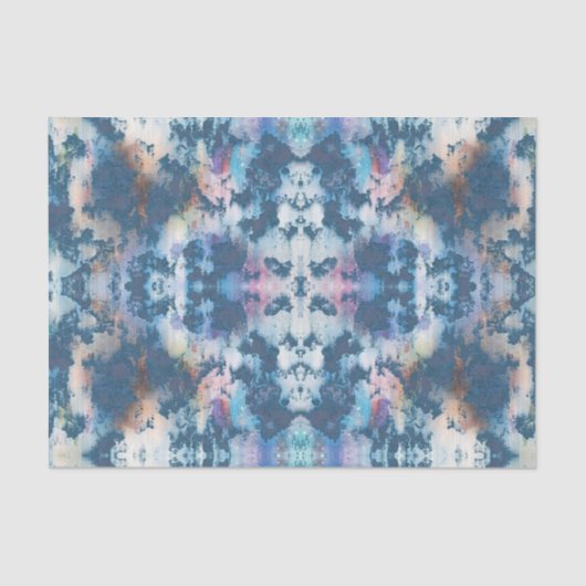 テクスチャグランジスタッコの青い抽象化の分離 薄葉紙 (正面)