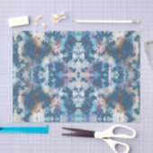 テクスチャグランジスタッコの青い抽象化の分離 薄葉紙 (クラフト)