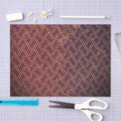 テクスチャグランジパターンジオメトリ装飾紫 薄葉紙 (クラフト)