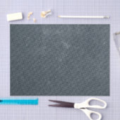 テクスチャグランジ付きジオメトリック装飾ブルーグレー 薄葉紙 (クラフト)