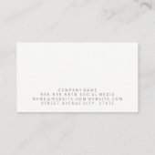 テクスチャグランジ木目スケッチパターン 名刺 (裏面)