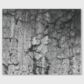 テクスチャグランジ白黒ヴィンテージアンティーク ラッピングペーパー (フラット)