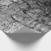 テクスチャグランジ白黒ヴィンテージアンティーク ラッピングペーパー (角)