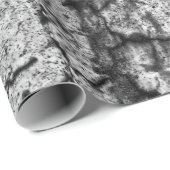 テクスチャグランジ白黒ヴィンテージアンティーク ラッピングペーパー (ロールコーナー)