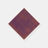 テクスチャグランジ紫オレンジ素朴ヴィンテージ スタンダードカクテルナプキン (角)