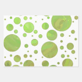 テクスチャグリーンカラー調整パターン ラッピングペーパーシート (正面)