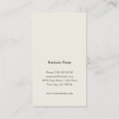 テクスチャグリーンヴィンテージストライプコンサルタント 名刺 (裏面)