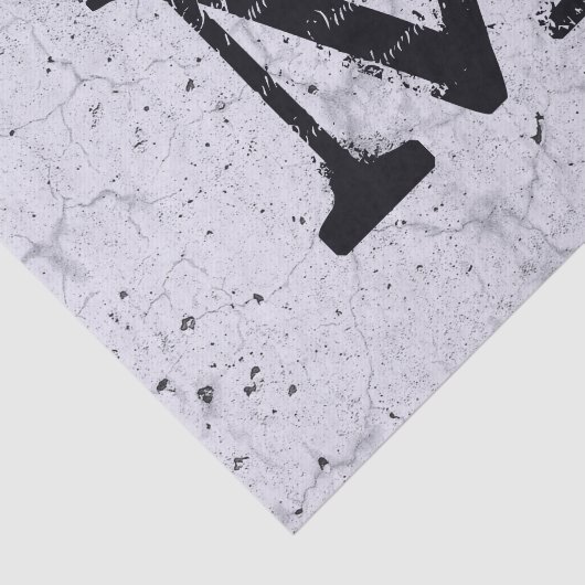 テクスチャグレーファームハウス素朴ヴィンテージモノグラム 薄葉紙 (詳細)