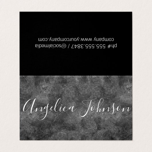 テクスチャグレー 名刺 (外部フラット)