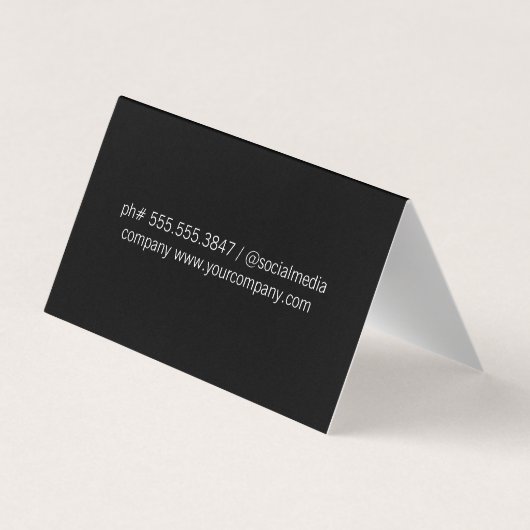 テクスチャグレー 名刺 (裏面)