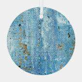 テクスチャコンクリート壁、錆の汚れ。 ガラスオーナメント (裏面)