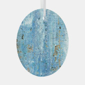 テクスチャコンクリート壁、錆の汚れ。 ガラスオーナメント (正面右)