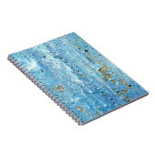 テクスチャコンクリート壁、錆の汚れ。 ノートブック (右側)