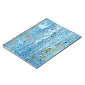 テクスチャコンクリート壁、錆の汚れ。 ノートブック (左側)