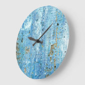 テクスチャコンクリート壁、錆の汚れ。 ラージ壁時計 (傾斜)