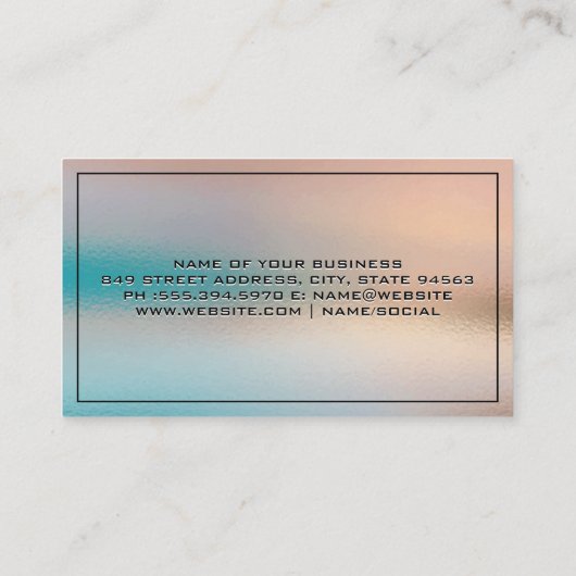 テクスチャシャインの背景 名刺 (裏面)