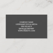 テクスチャシンプル背景 |プロフェッショナル 名刺 (裏面)