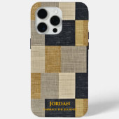 テクスチャジオメトリのパッチワーク – ミニマリズム Case-Mate iPhoneケース (裏面)