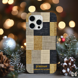 テクスチャジオメトリのパッチワーク – ミニマリズム iPhone 15 PRO MAXケース