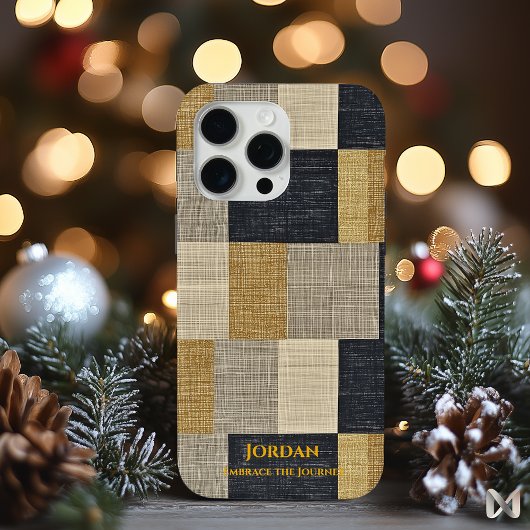 テクスチャジオメトリのパッチワーク – ミニマリズム Case-Mate iPhoneケース