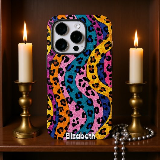 テクスチャジャングル:渦巻きヒョウ印刷 Case-Mate iPhoneケース