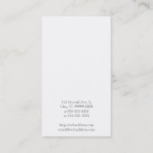 テクスチャスタイル漫画の吹き出し 名刺 (裏面)