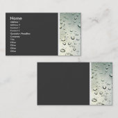 テクスチャトーン（ウィンドウに雨） II 名刺 (正面/裏面)