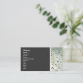 テクスチャトーン（ウィンドウに雨） II 名刺 (スタンド正面)