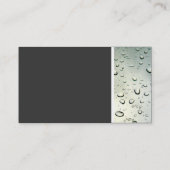テクスチャトーン（ウィンドウに雨） II 名刺 (裏面)