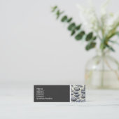 テクスチャトーン（カーフード） スキニー名刺 (スタンド正面)