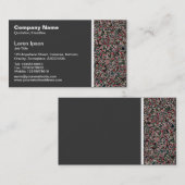 テクスチャトーン – ファセットストーン抽象芸術 名刺 (正面/裏面)