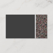 テクスチャトーン – ファセットストーン抽象芸術 名刺 (裏面)