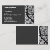 テクスチャトーン – マグノリアの枝 名刺 (正面/裏面)