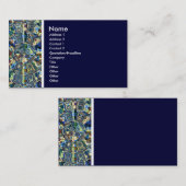 テクスチャトーン(青い抽象芸術池) - II 名刺 (正面/裏面)